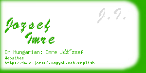 jozsef imre business card